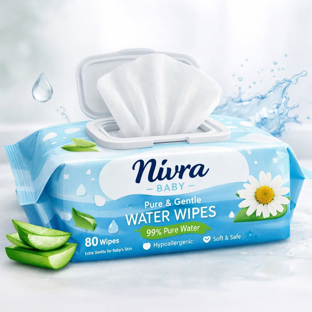 BABY WIPES (Water-based, chemical free)